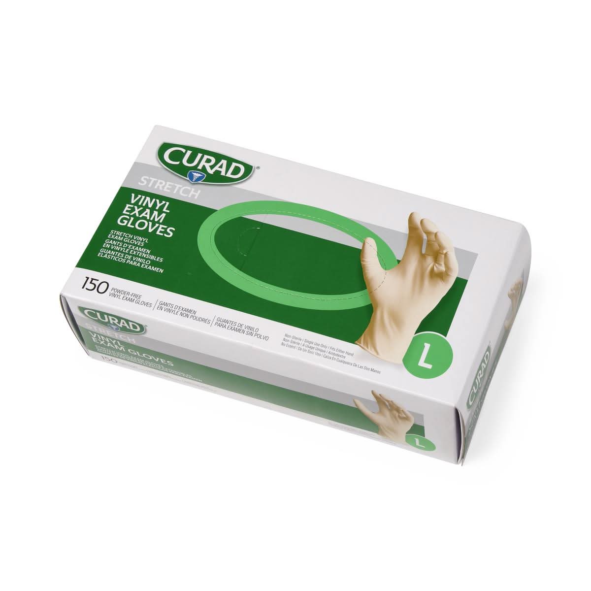 Medline CURAD Stretch Vinyl Exam Gloves