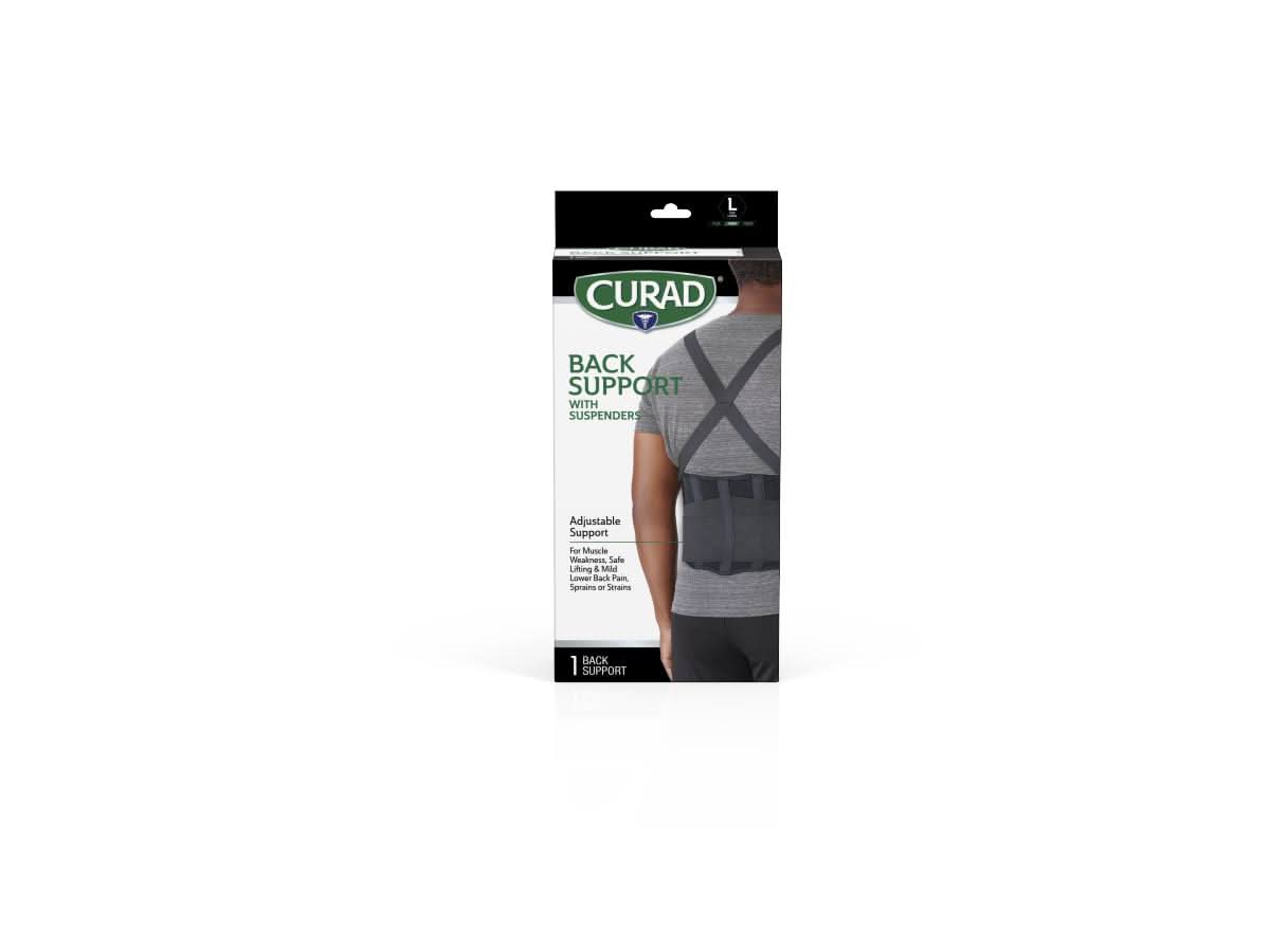 Medline Curad Back Support with Suspenders
