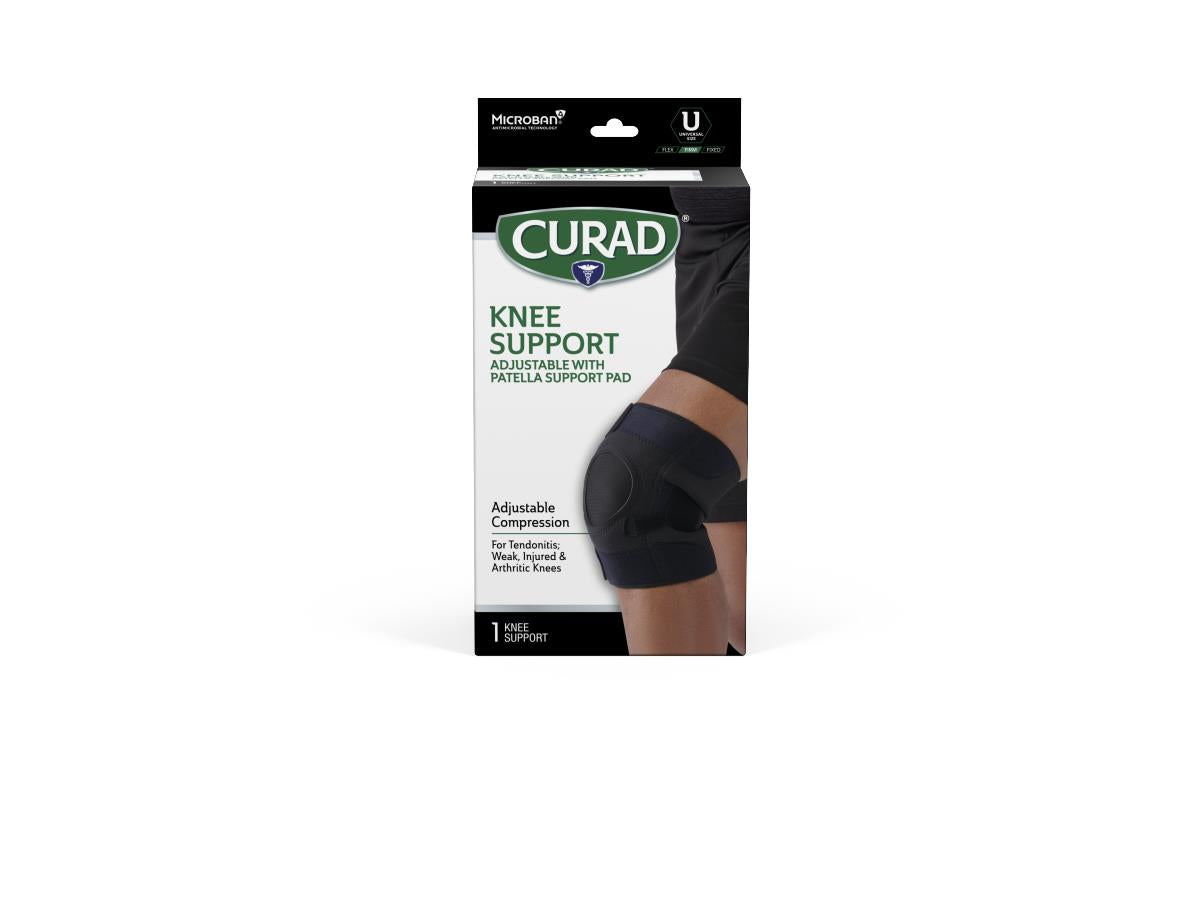 Medline CURAD Knee Supports with Patella Pad and Microban