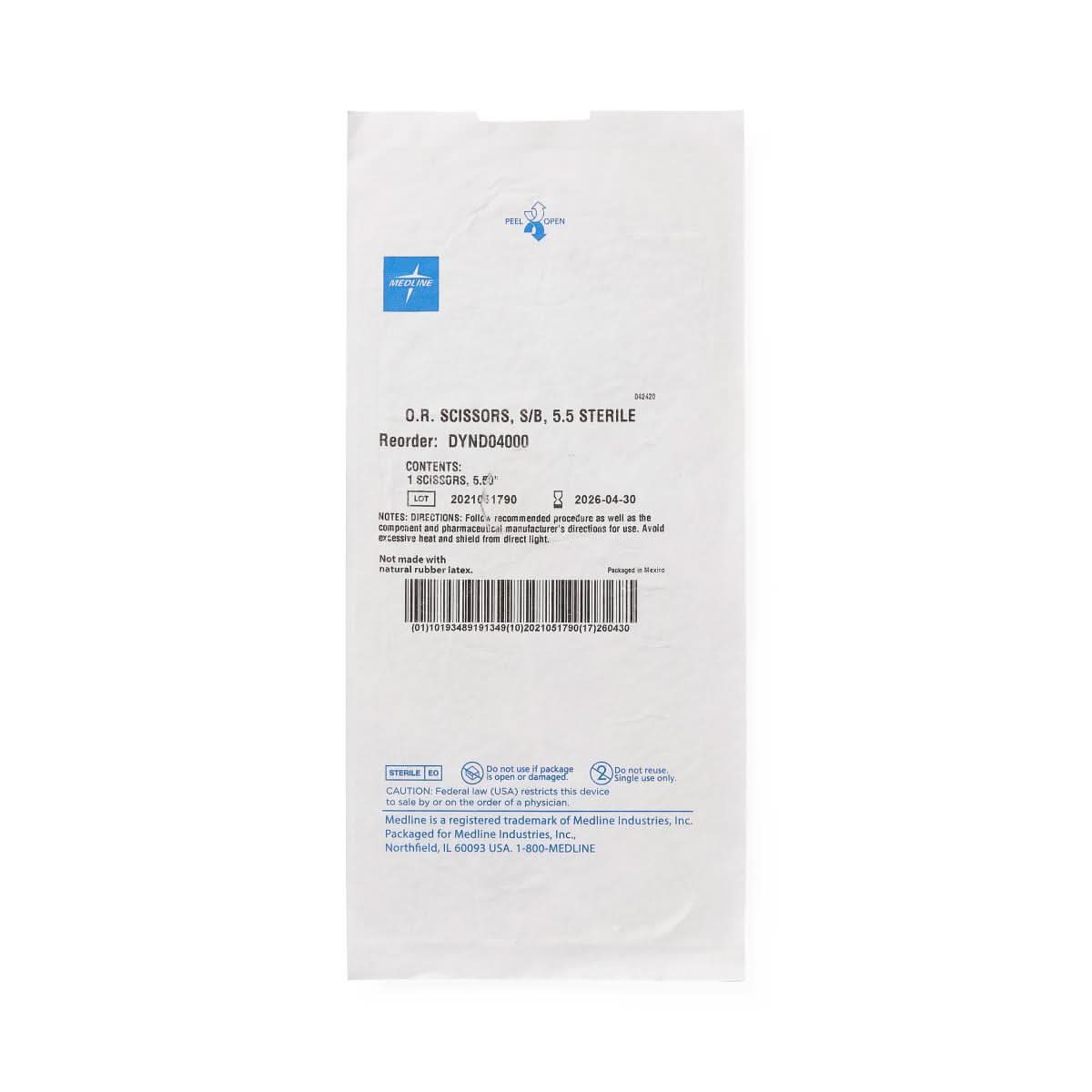 Medline Sharp/Blunt OR Scissors