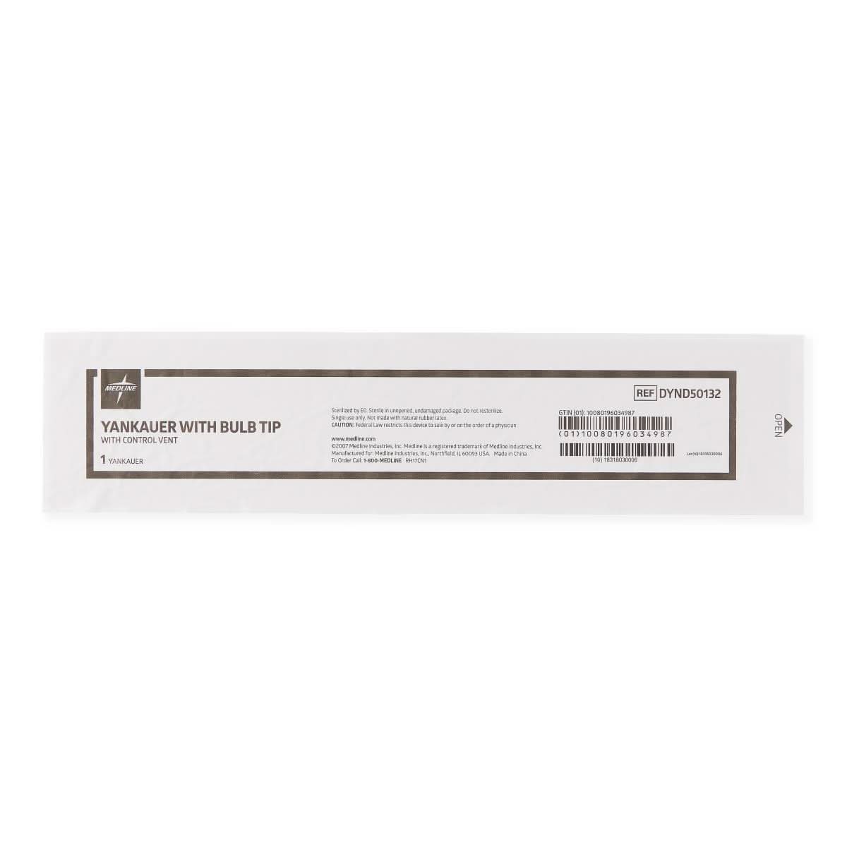 Medline Bulb Tip Sterile Yankauers