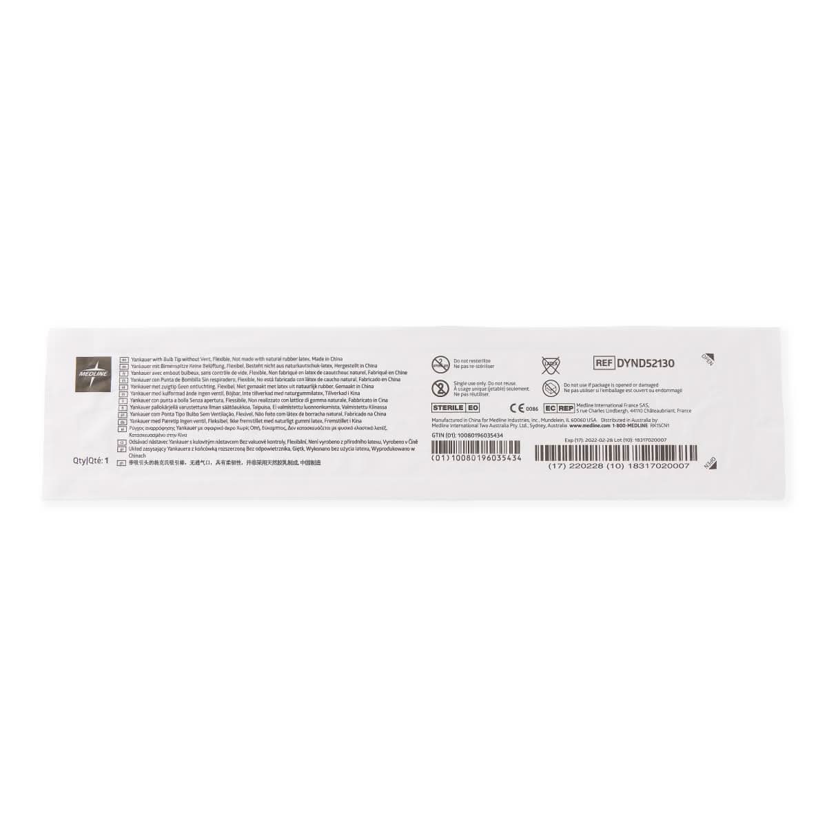 Medline Bulb Tip Sterile Yankauers