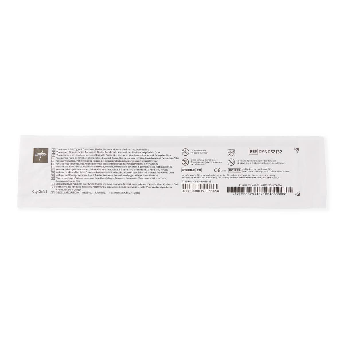 Medline Bulb Tip Sterile Yankauers