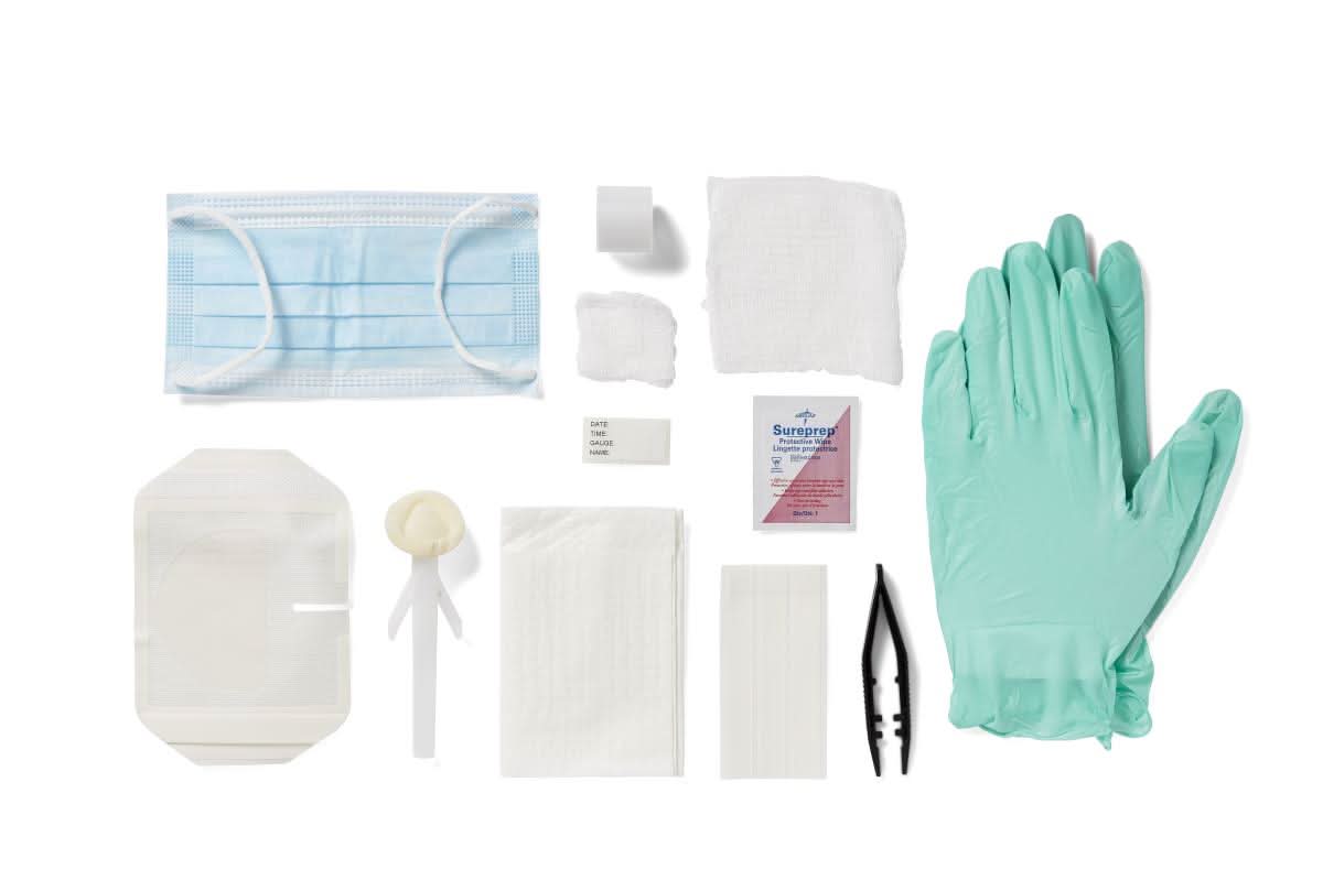 Medline Central Line Dressing Trays w/Chloraprep