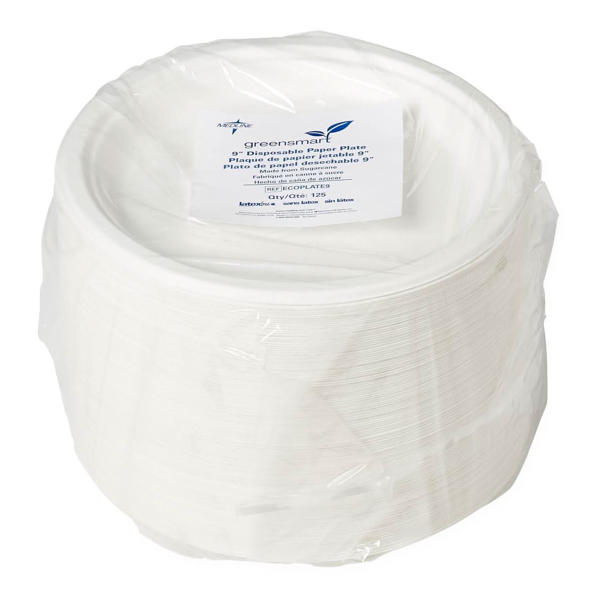 Medline Eco-Friendly Paper Plates