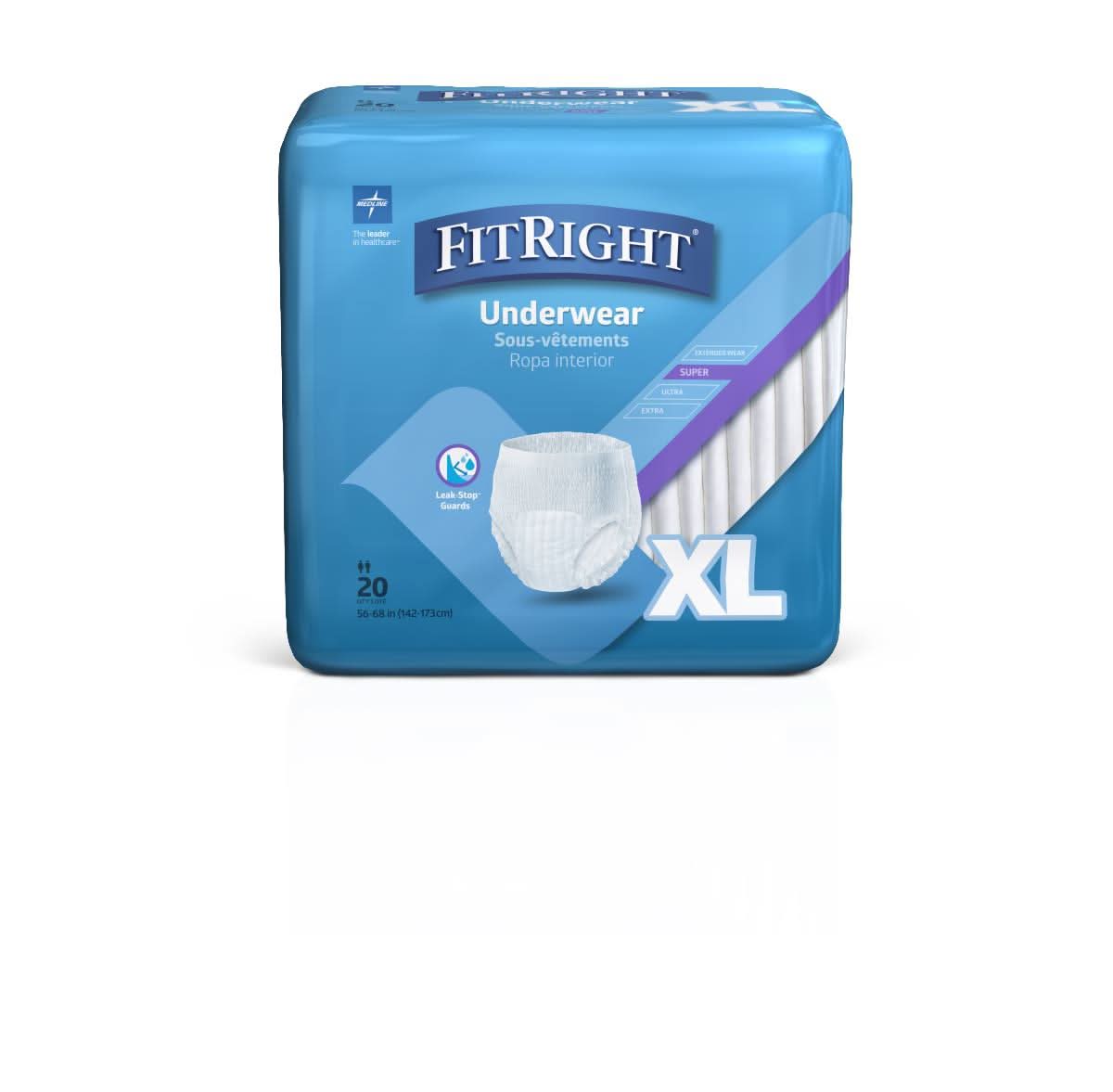 Medline FitRight Super Adult Incontinence Underwear
