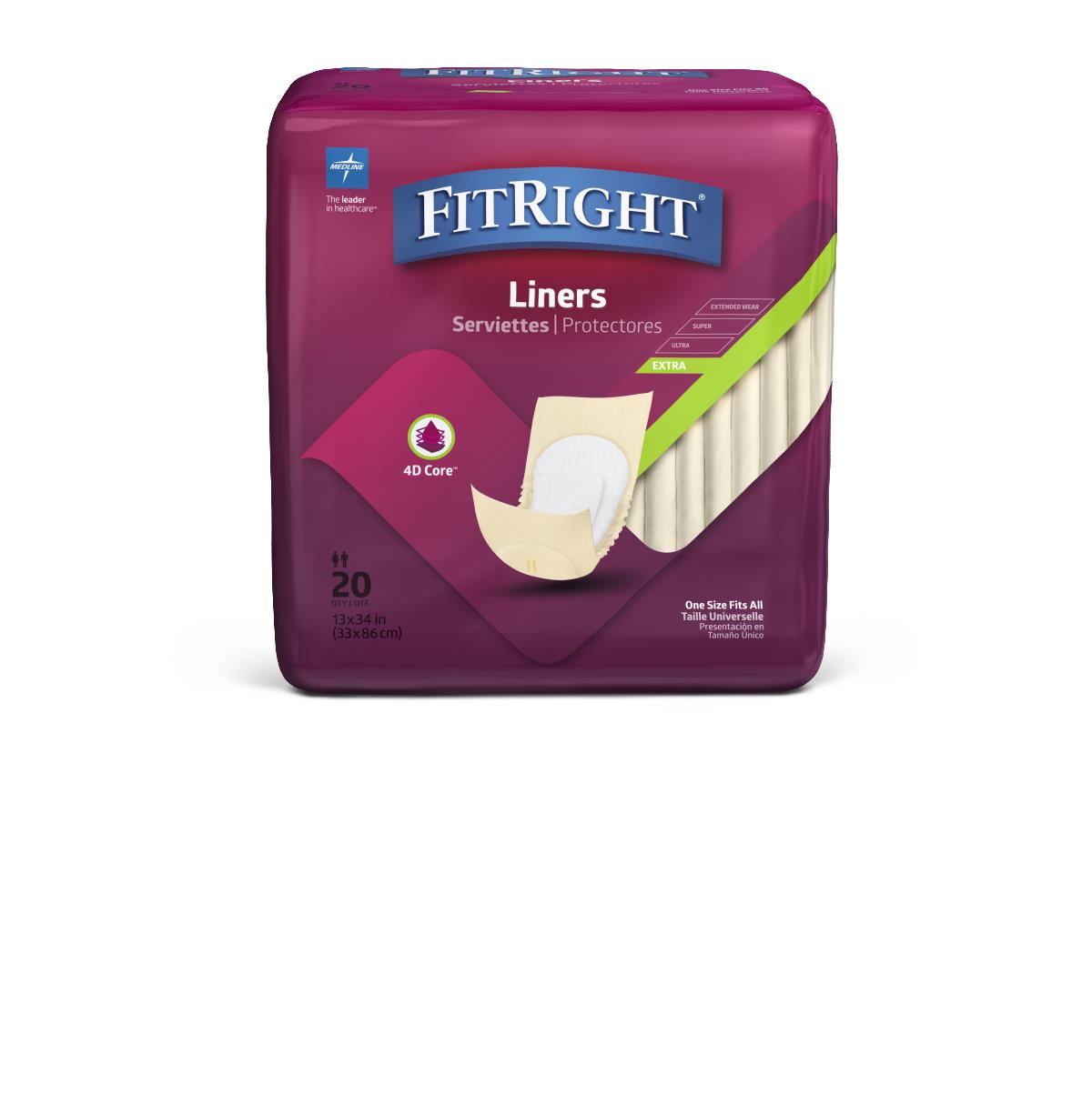 Medline FitRight Incontinence Liners