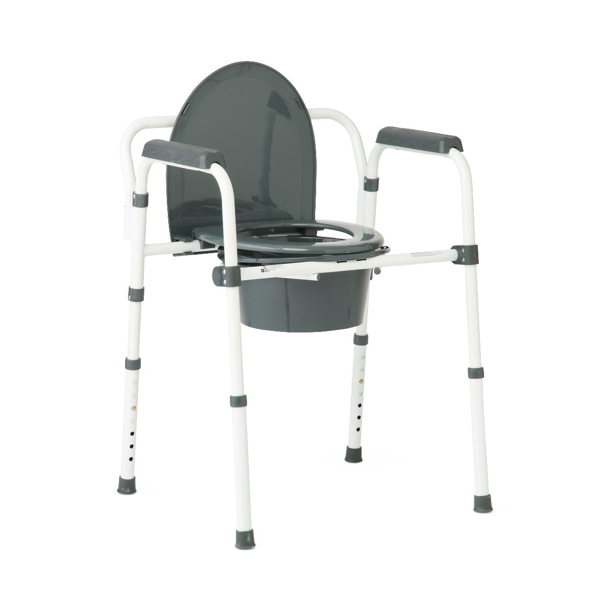 Medline Steel 3-in-1 Folding Commodes with Microban