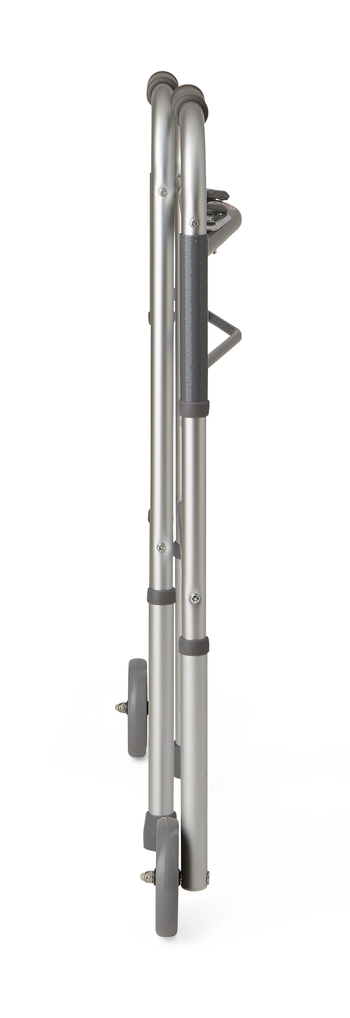 Medline Adult Two Button Folding Walkers with 5"
