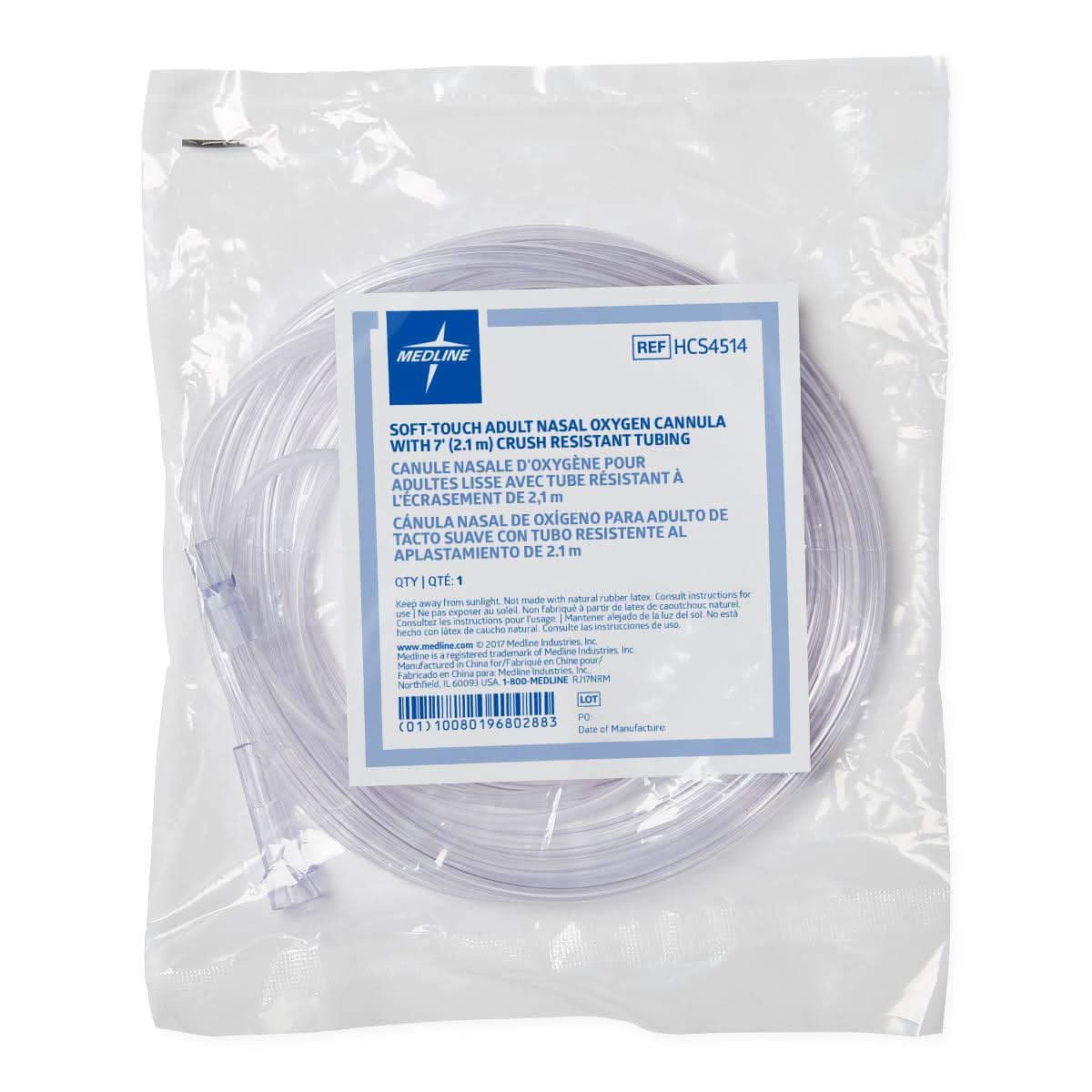Medline SoftTouch Oxygn Cannulas w/Stndrd Cnnctr