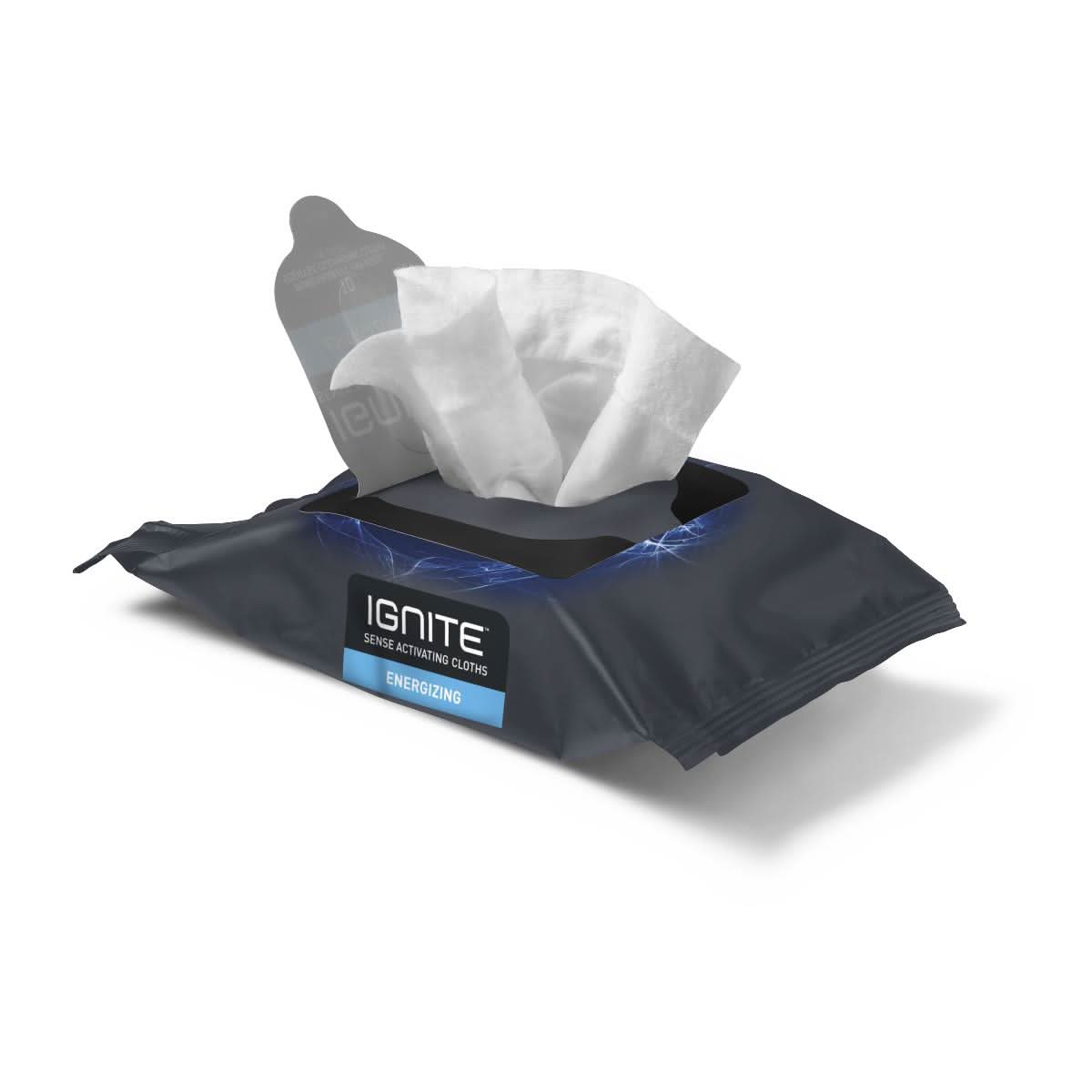 Medline Ignite Body Activating Cloths with Energizing Coffee, Pomegranate
