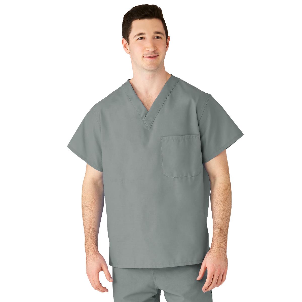 Medline AngelStat Unisex Reversible Scrub Tops with Medline Color Coding (Style 610)