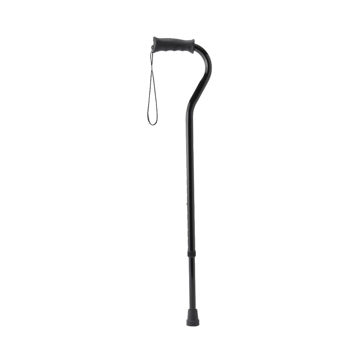 Medline Solid Color Offset Handle Canes with Gel Grip