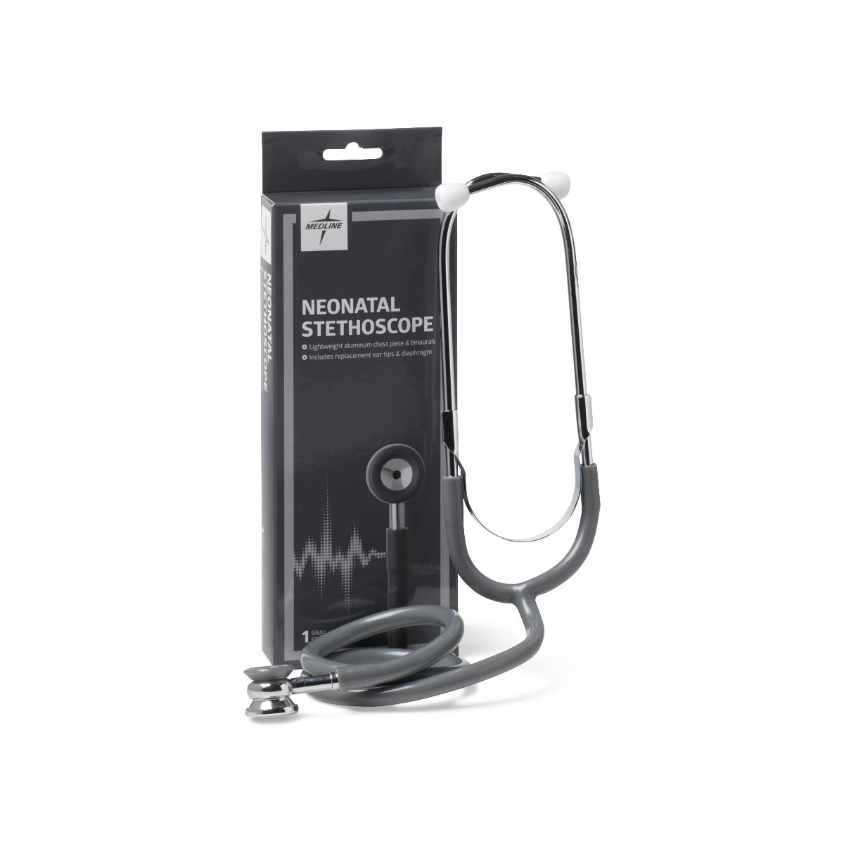 Medline Aluminum Dual-Head Neonatal Stethoscope