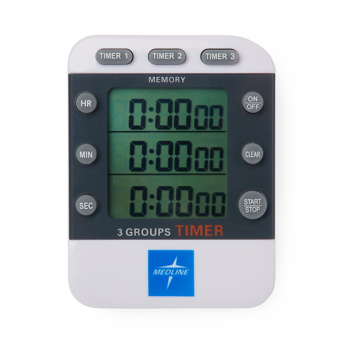 Medline 3-Channel Timer with Digital LCD Display