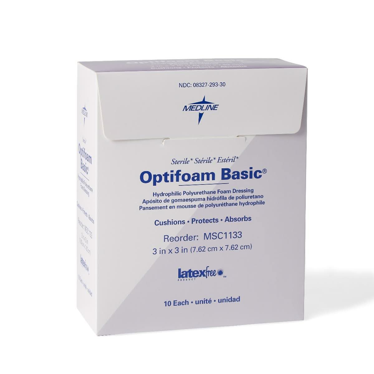 Medline Optifoam Basic Non-Adhesive Dressings