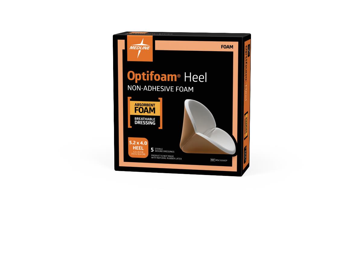 Medline Optifoam Heel Nonadhesive Foam Wound Dressings