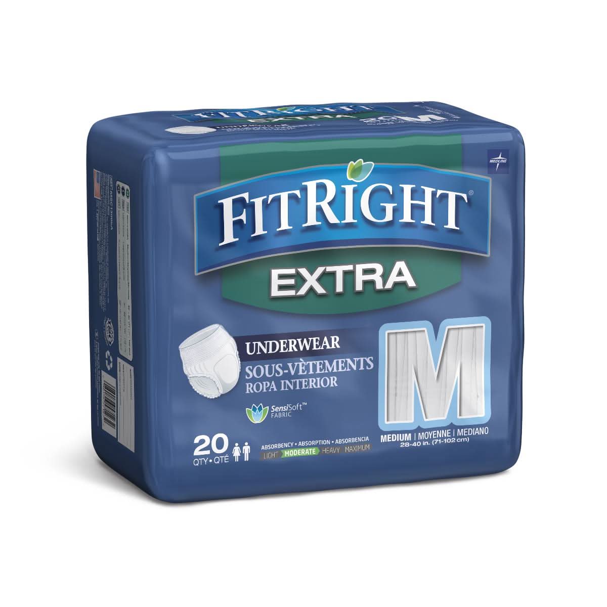 Medline FitRight Extra-Protective Underwear