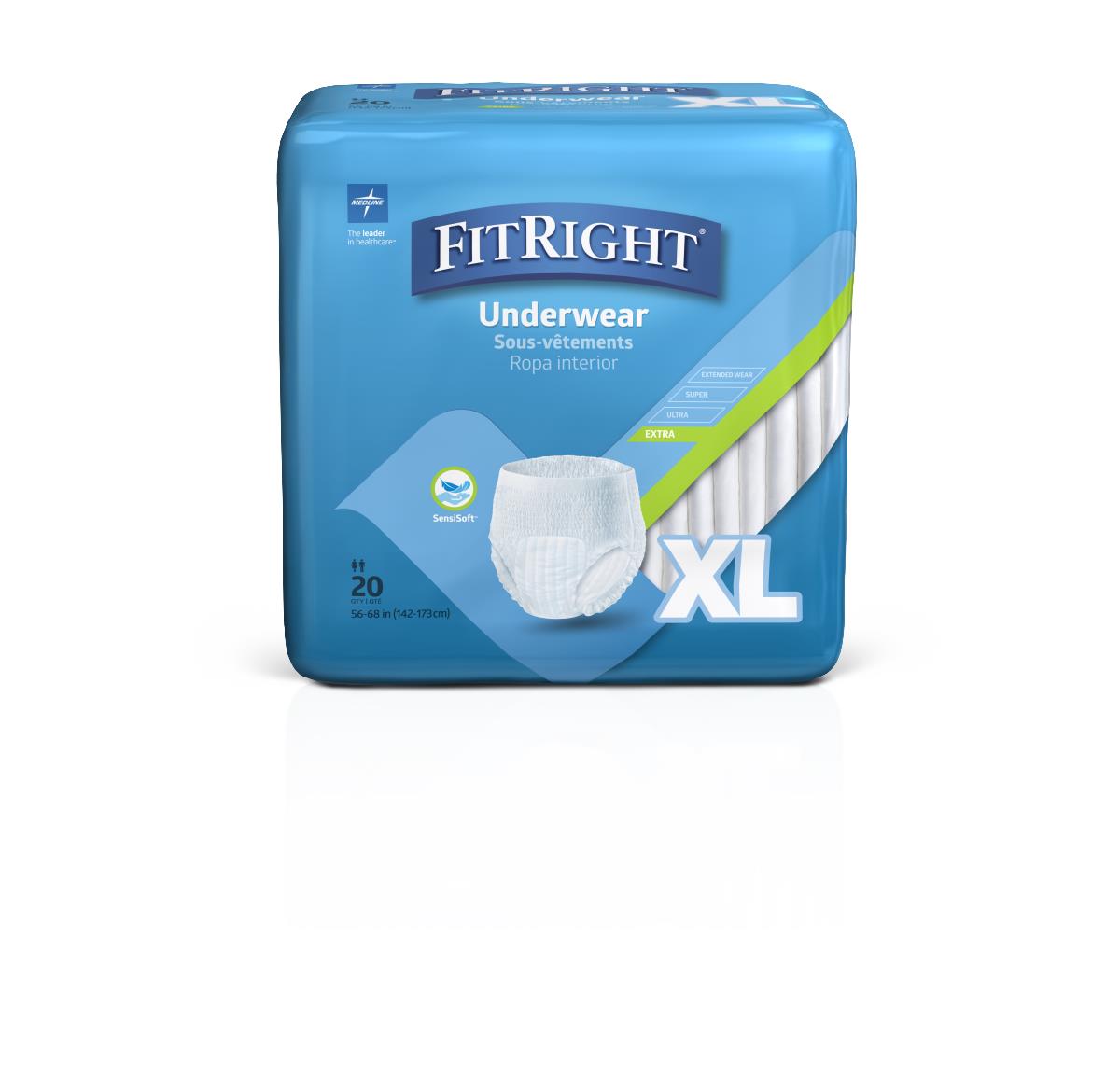 Medline FitRight Extra-Protective Underwear