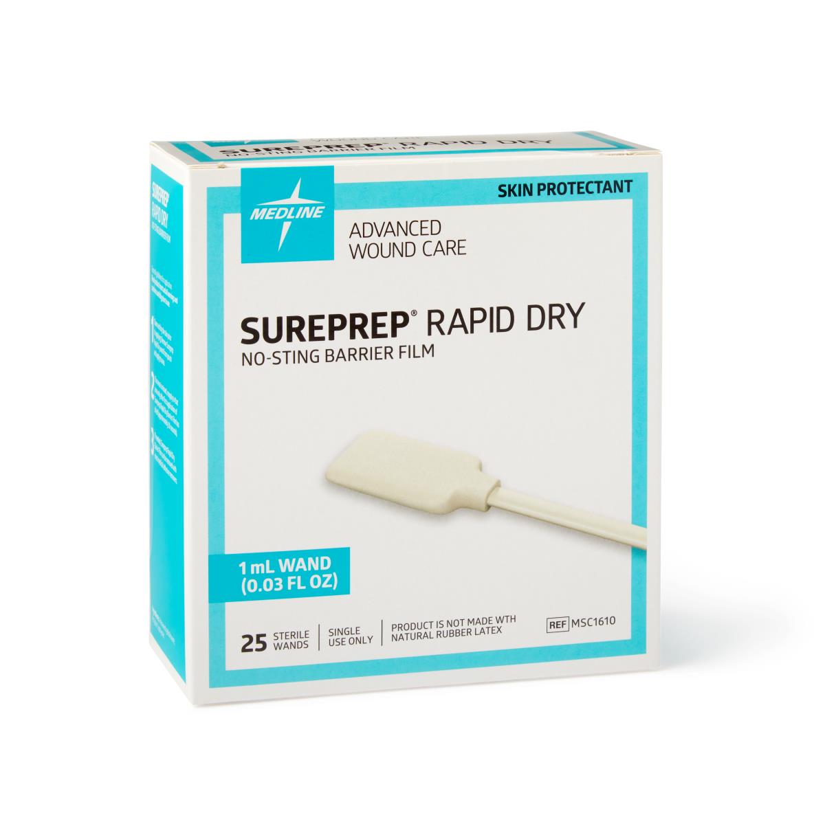 Medline SurePrep No-Sting Skin Protectant Wipes