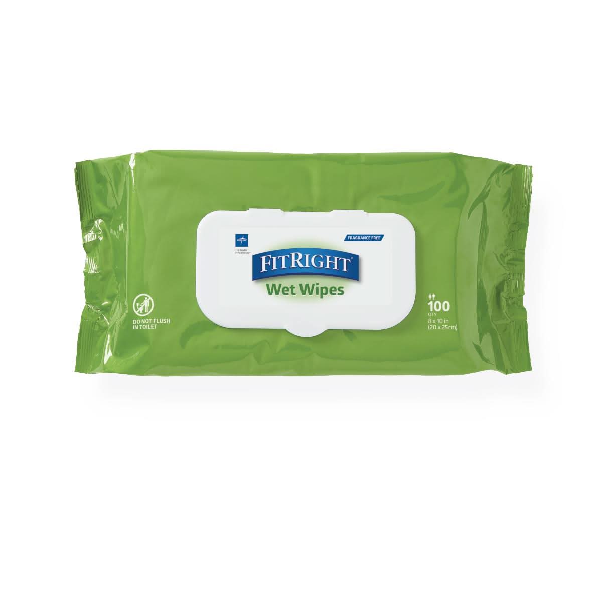 Medline FitRight Personal Cleansing Wipes