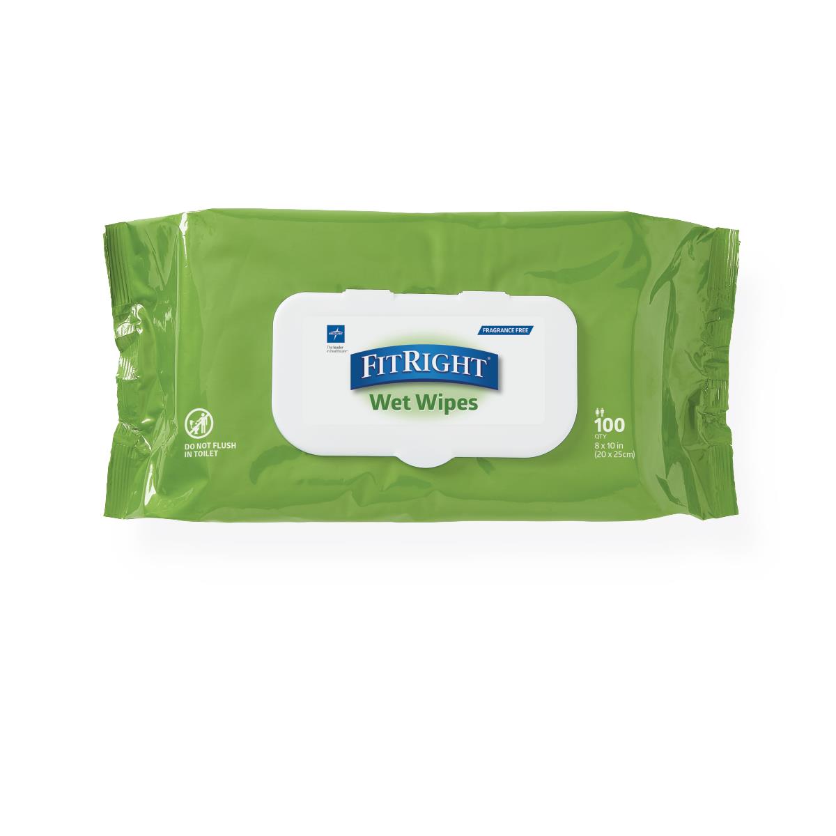 Medline FitRight Aloe Personal Cleansing Wipes