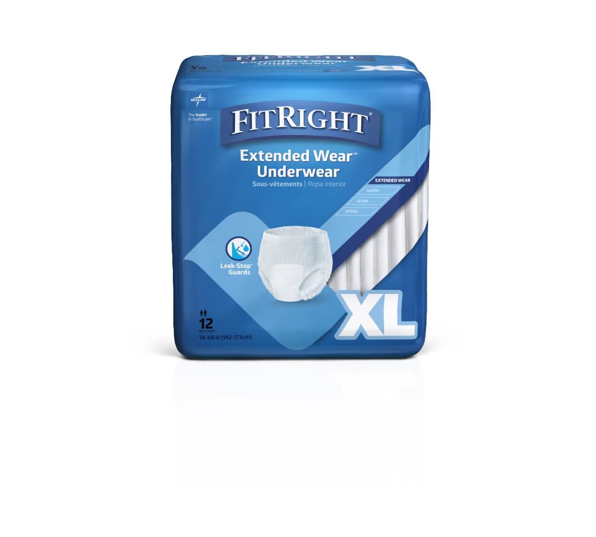 Medline Extended Wear Adult Underwear