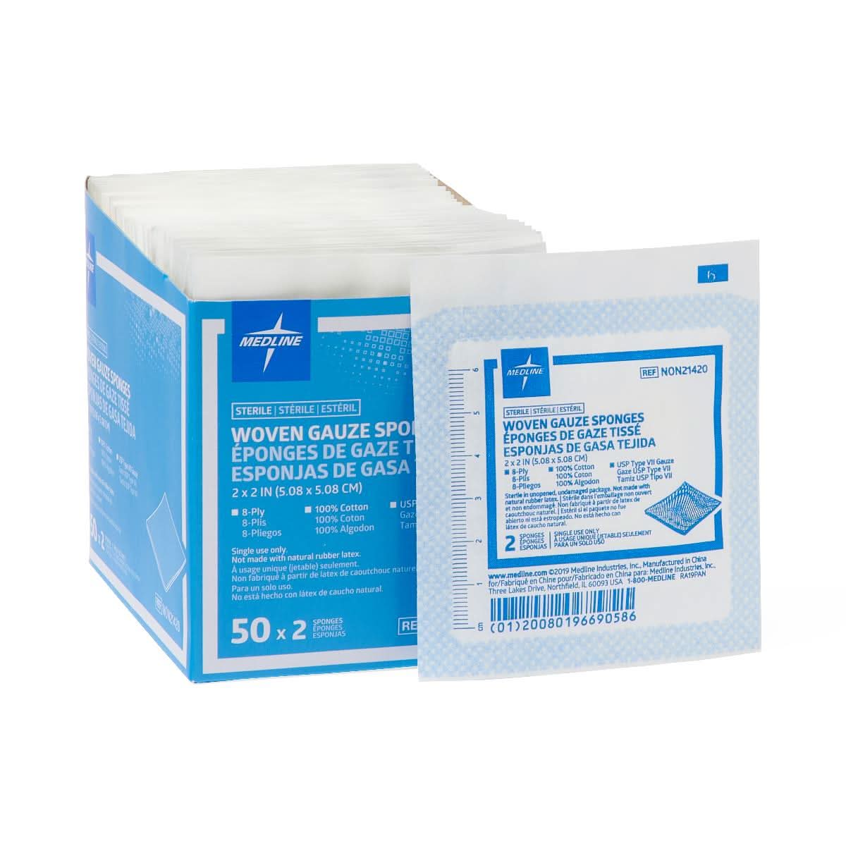 Medline Woven Sterile Gauze Sponges