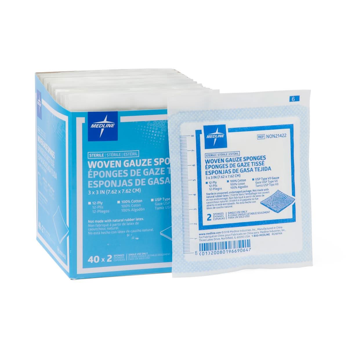 Medline Woven Sterile Gauze Sponges