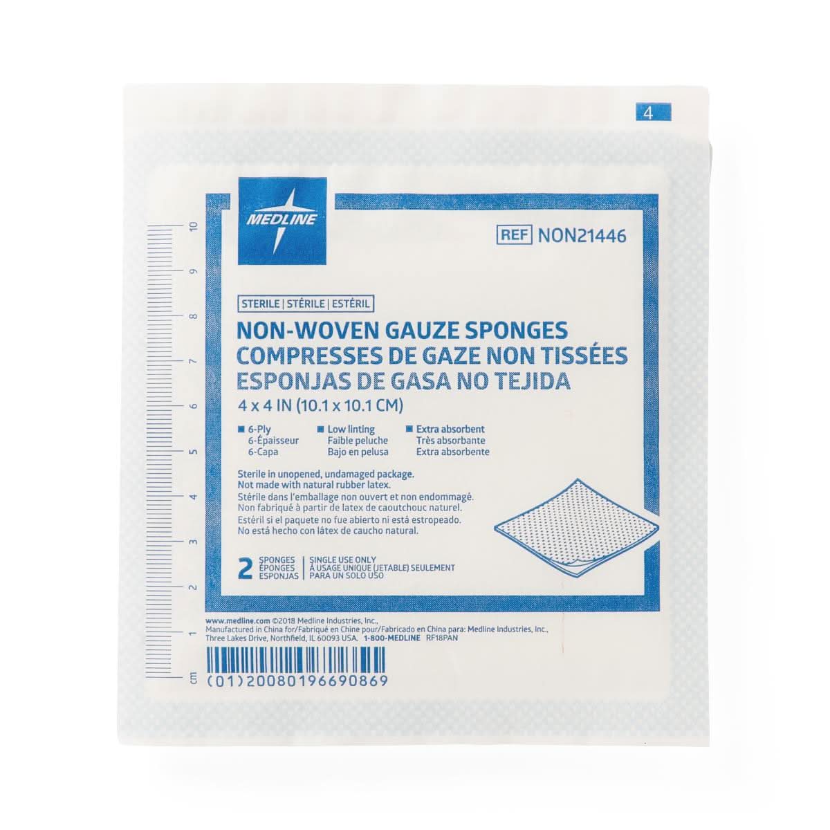Medline Avant Gauze Non-Woven Sterile Sponges