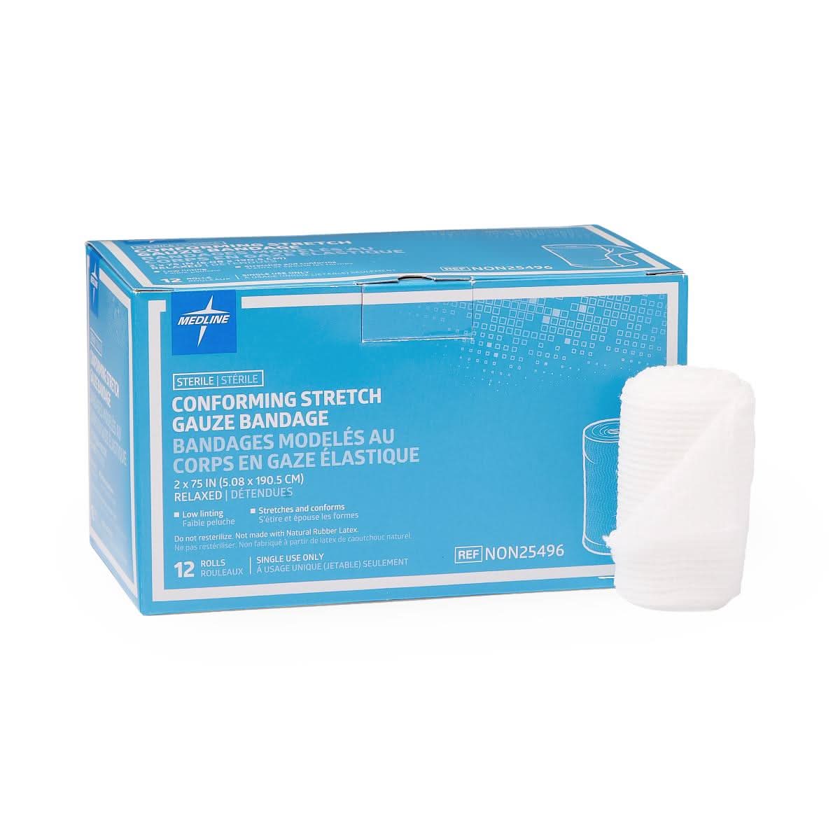 Medline Sterile Conforming Gauze Bandages