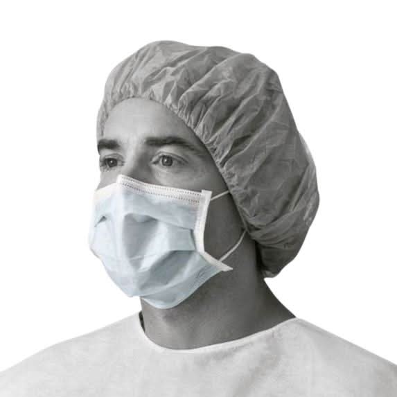 Medline ASTM F2100-19 Level 2 Procedure Face Masks with Ear Loops