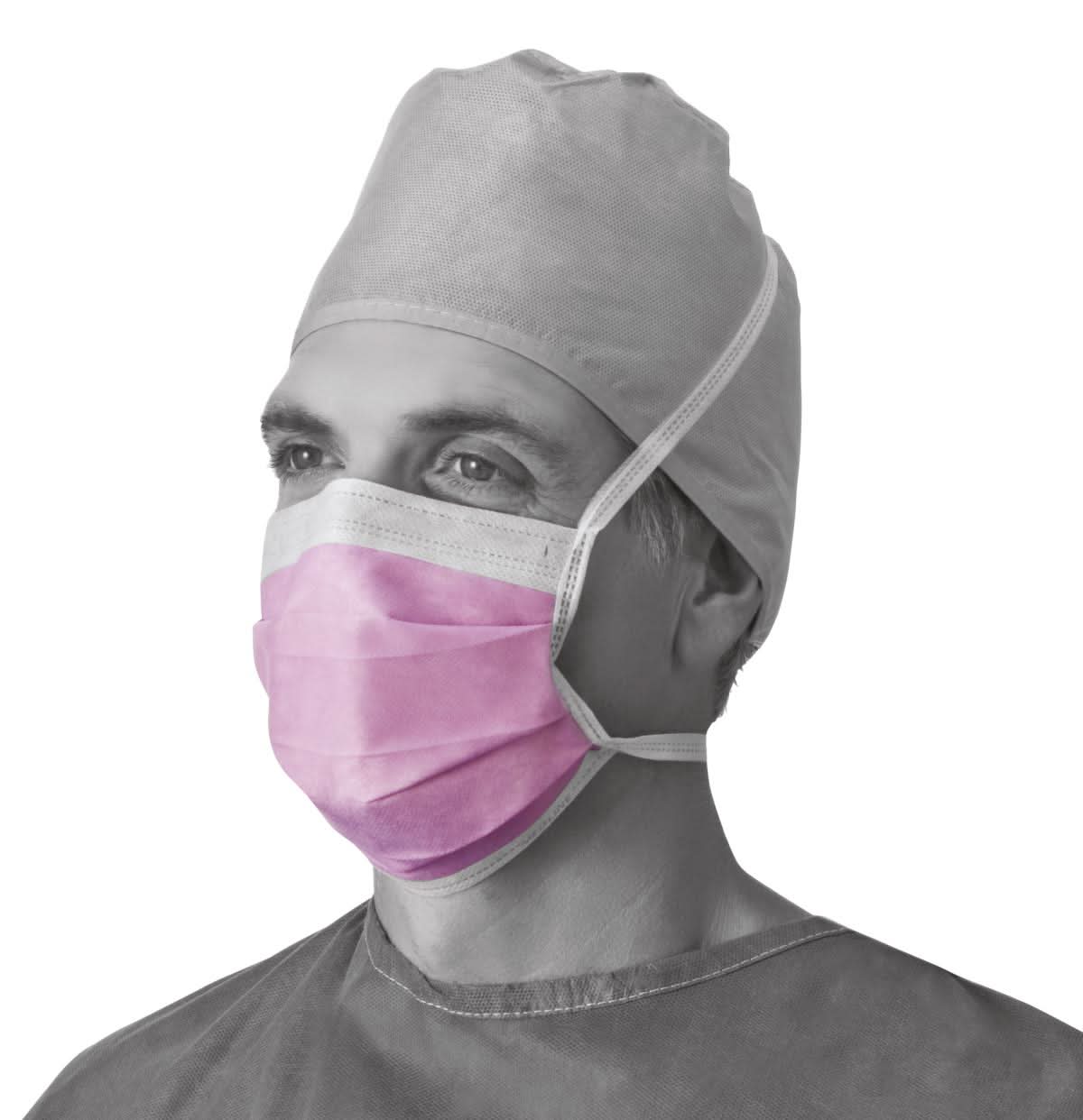 Medline ASTM Level 3 Surgical Face Mask with Ties