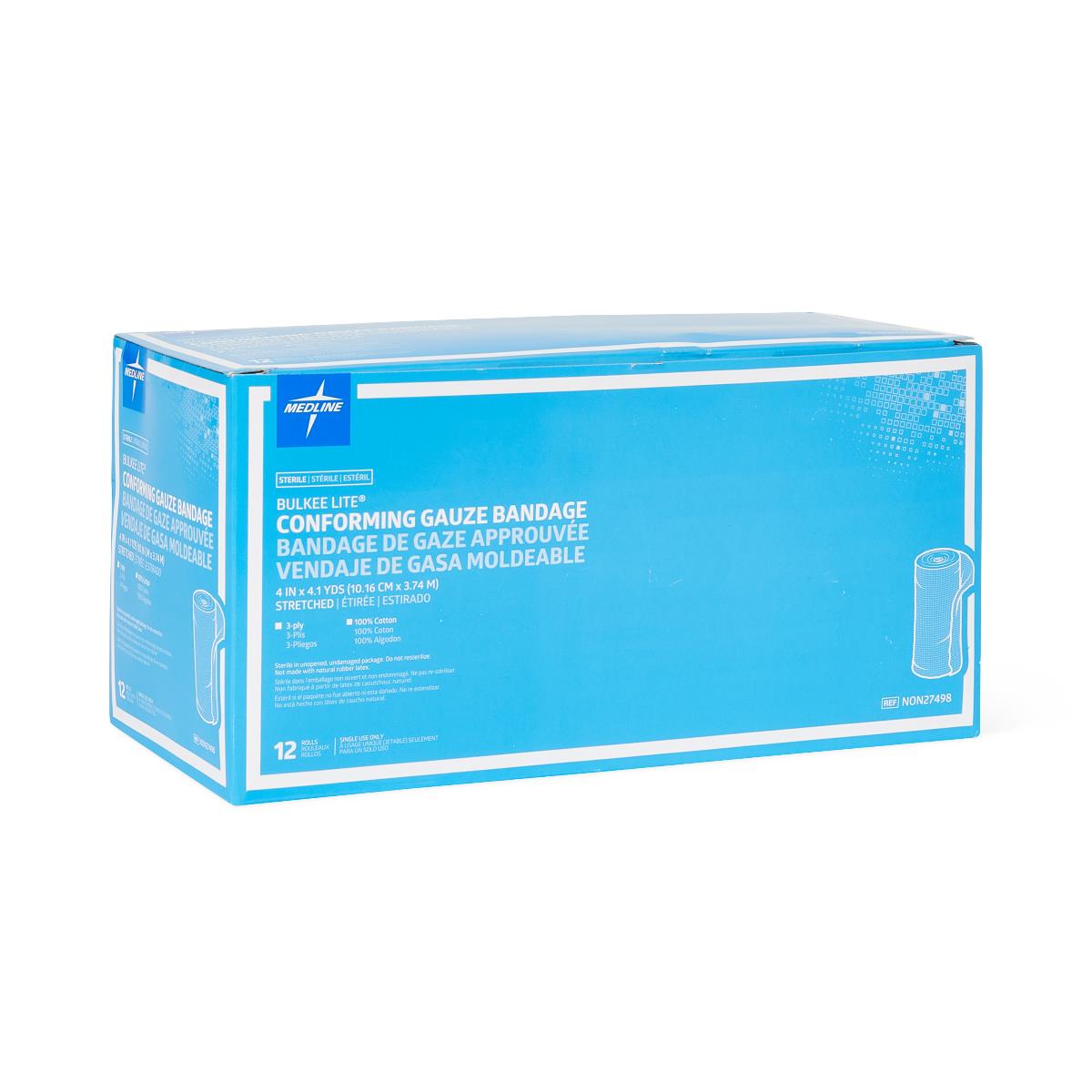 Medline Bulkee Lite Sterile Cotton Conforming Bandages