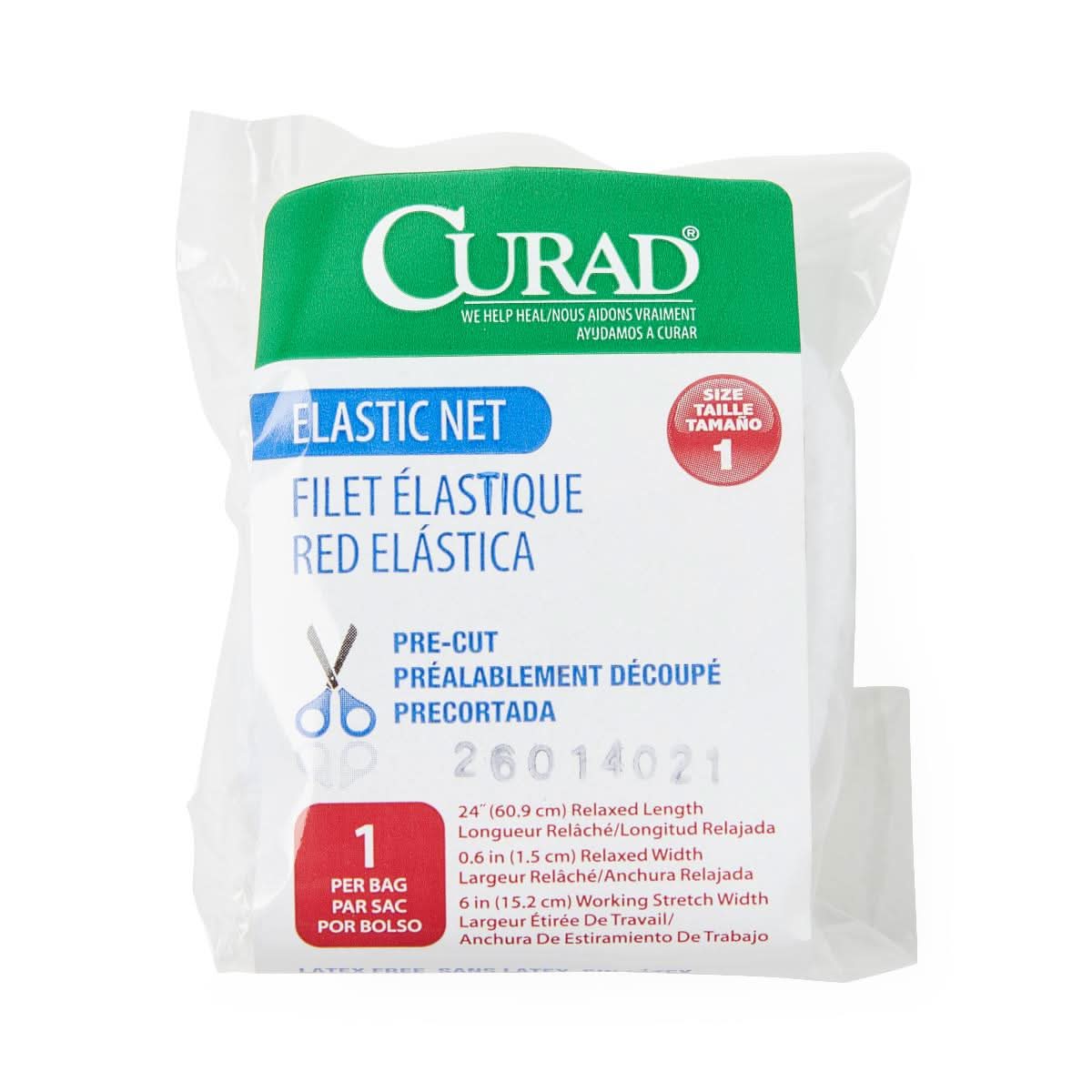 Medline Precut Elastic Wound Retainer Nets