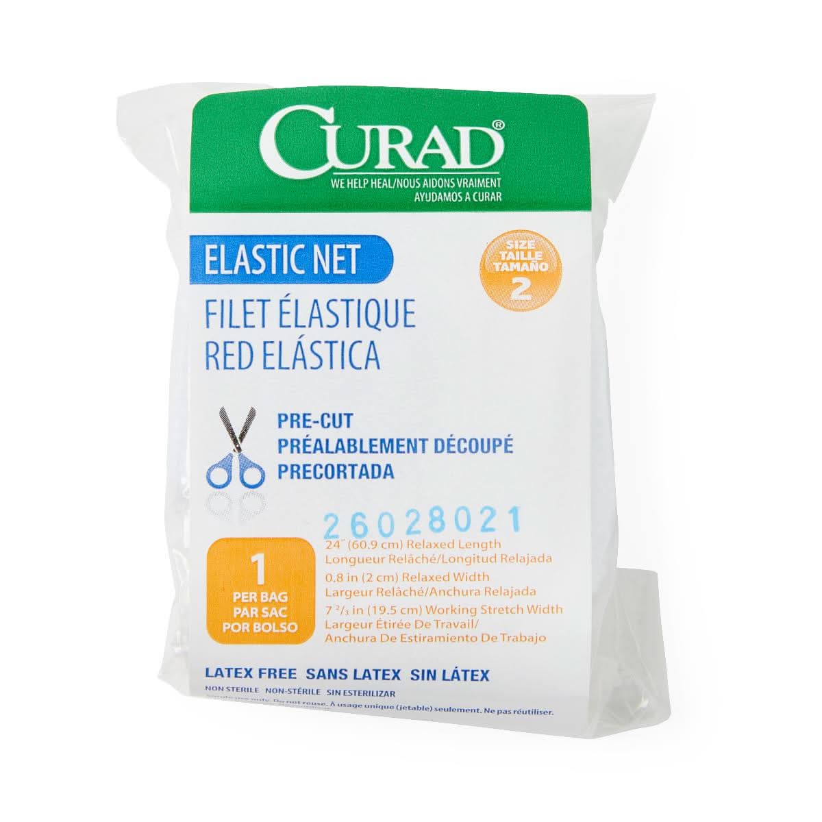 Medline Precut Elastic Wound Retainer Nets