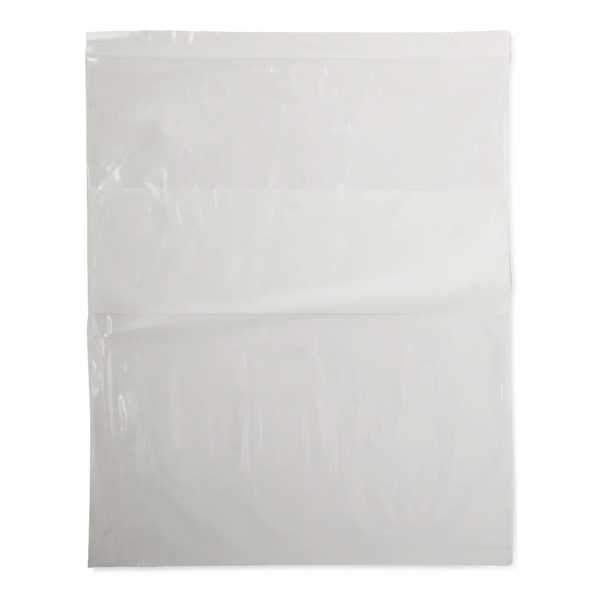 Medline Plastic Zip Closure Bags with White Write-On Block