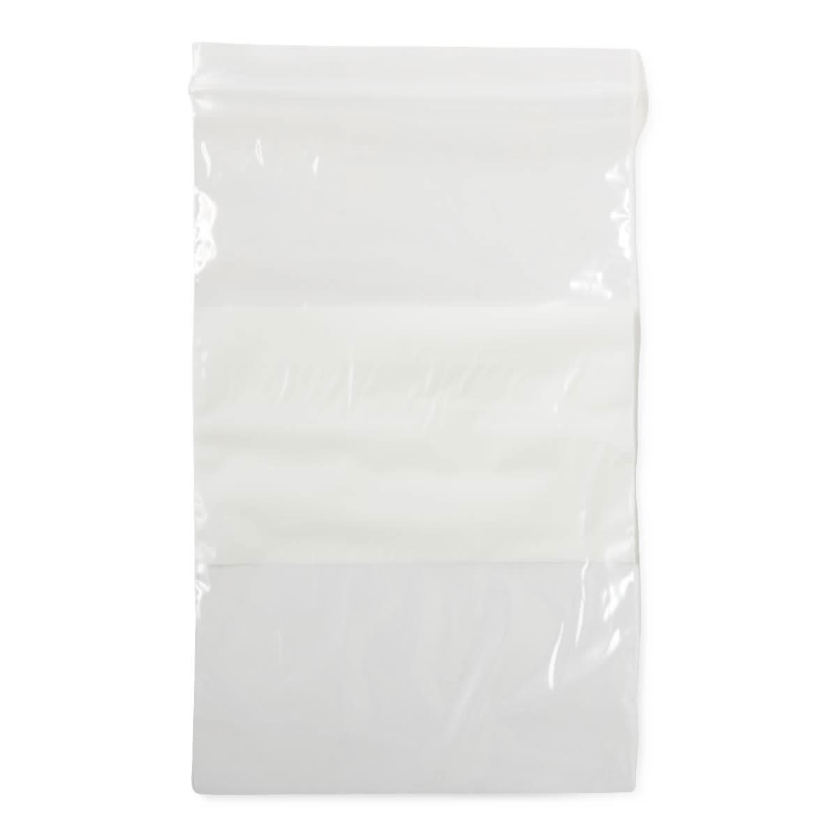 Medline Plastic Zip Closure Bags with White Write-On Block
