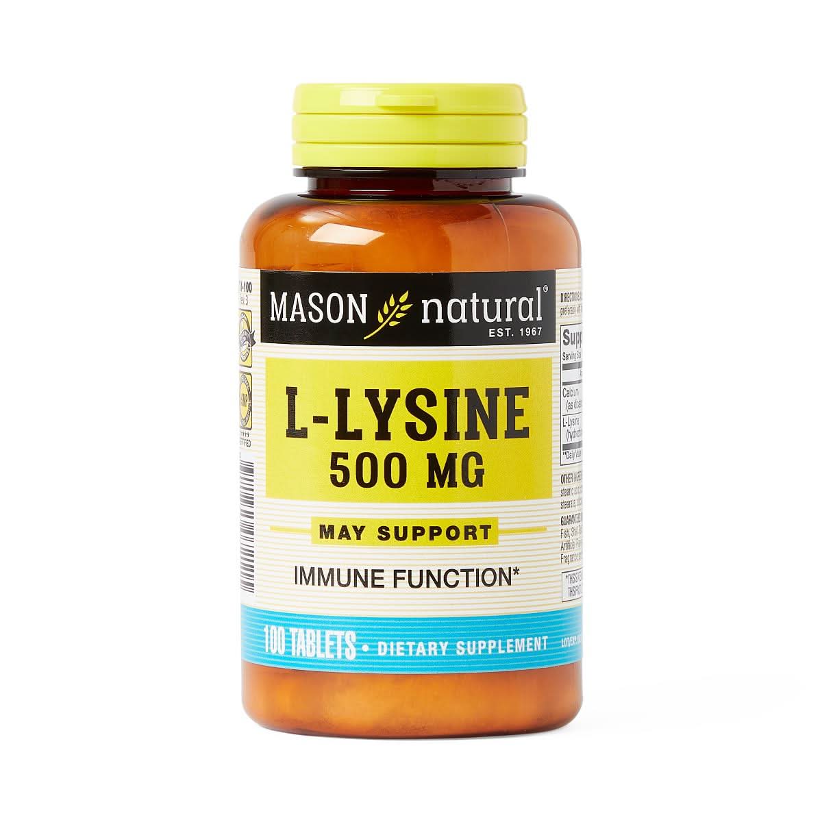 Medline Mason Natural L-Lysine Tablets