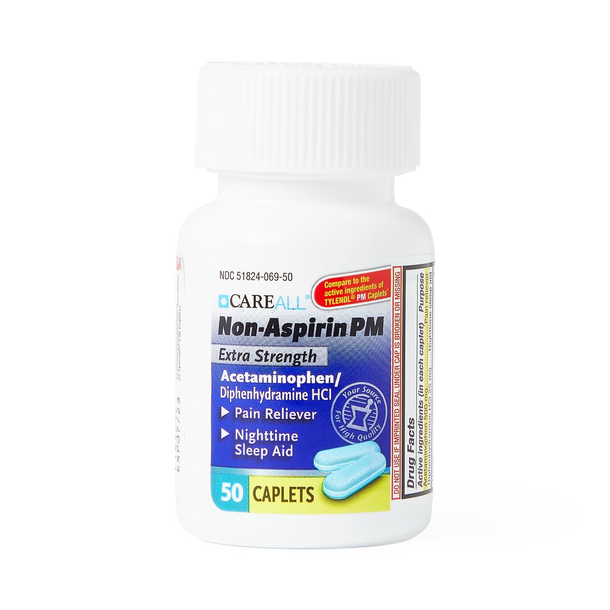 Medline Acetaminophen PM Extra-Strength Caplets