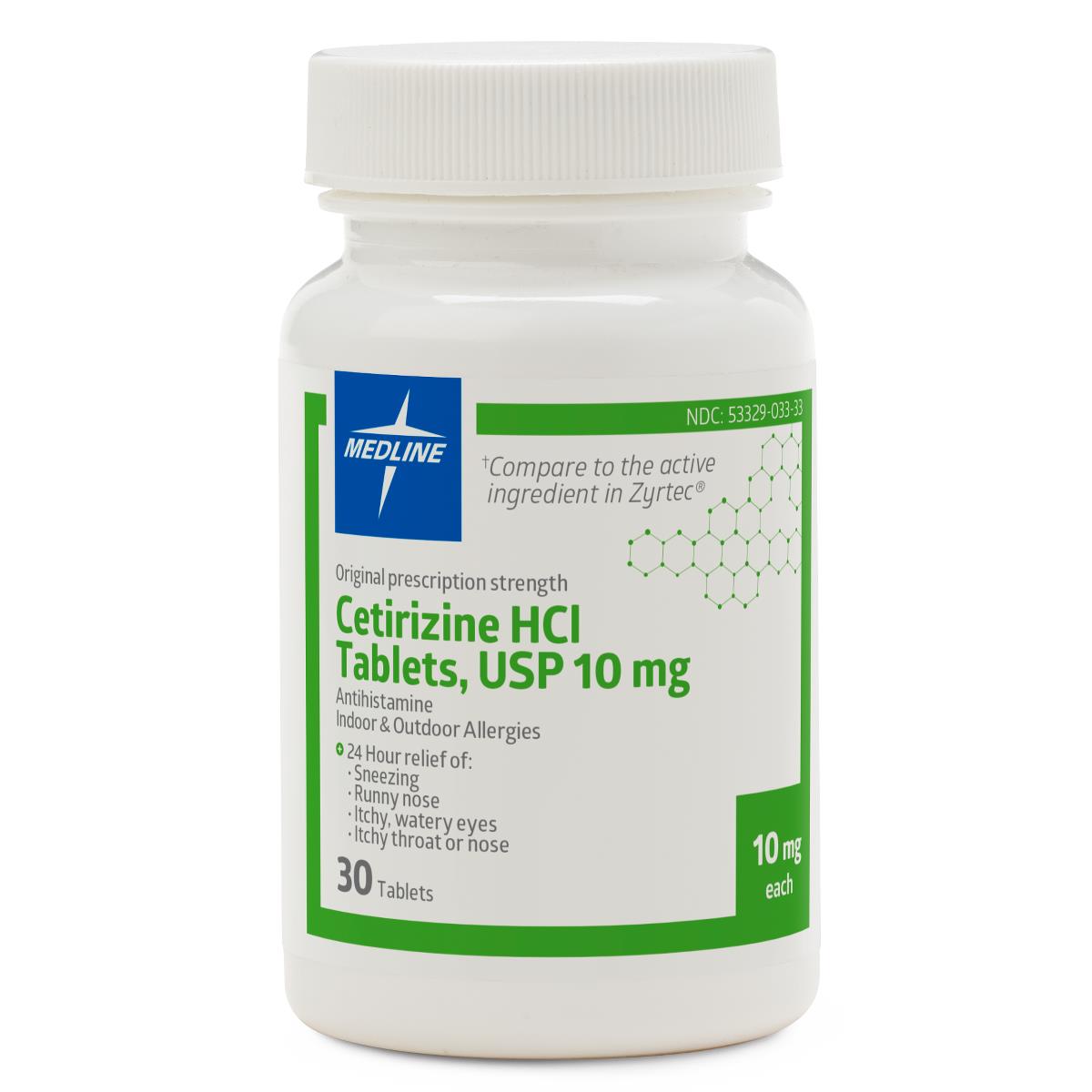 Medline Cetirizine Tablets