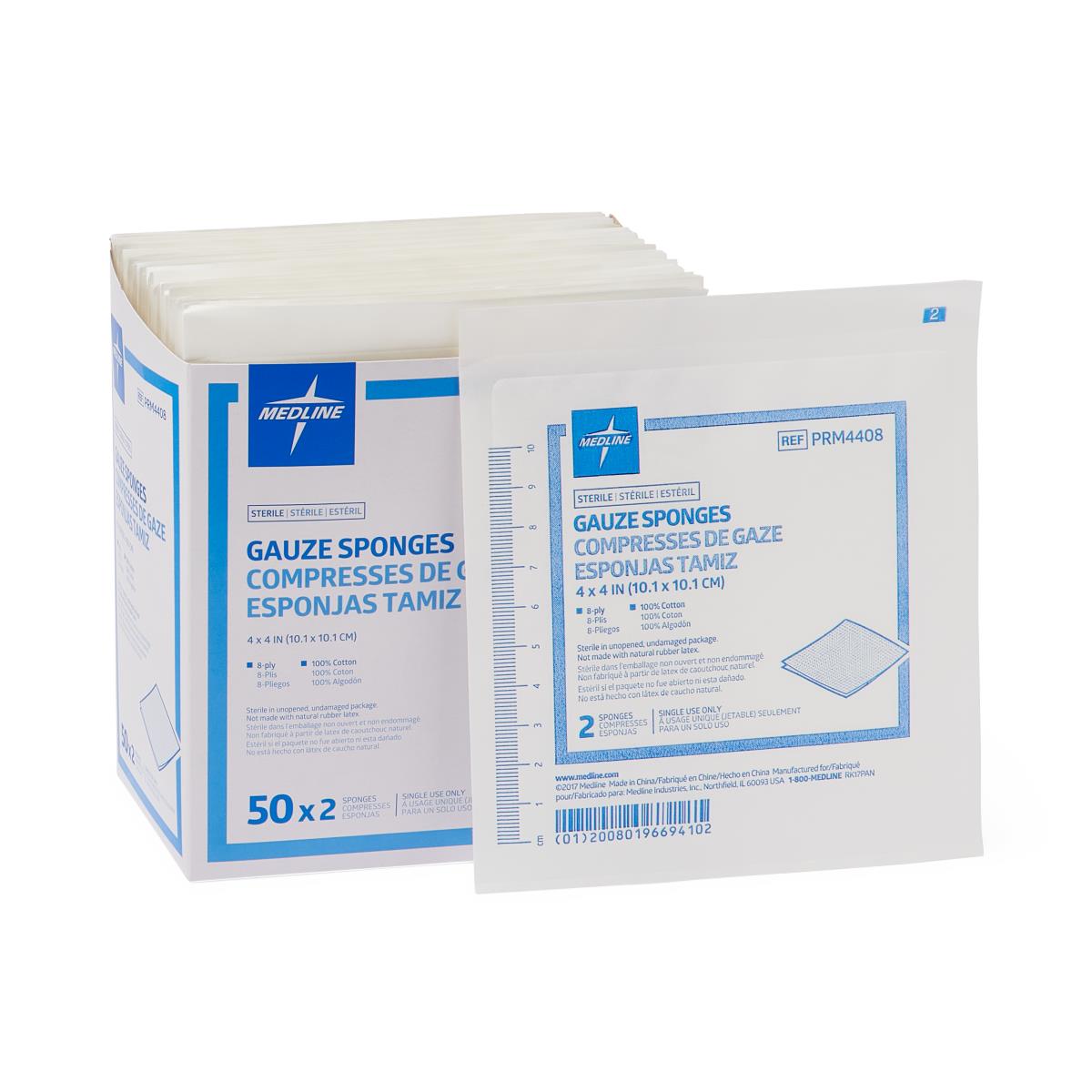 Medline Sterile Woven Gauze Sponges