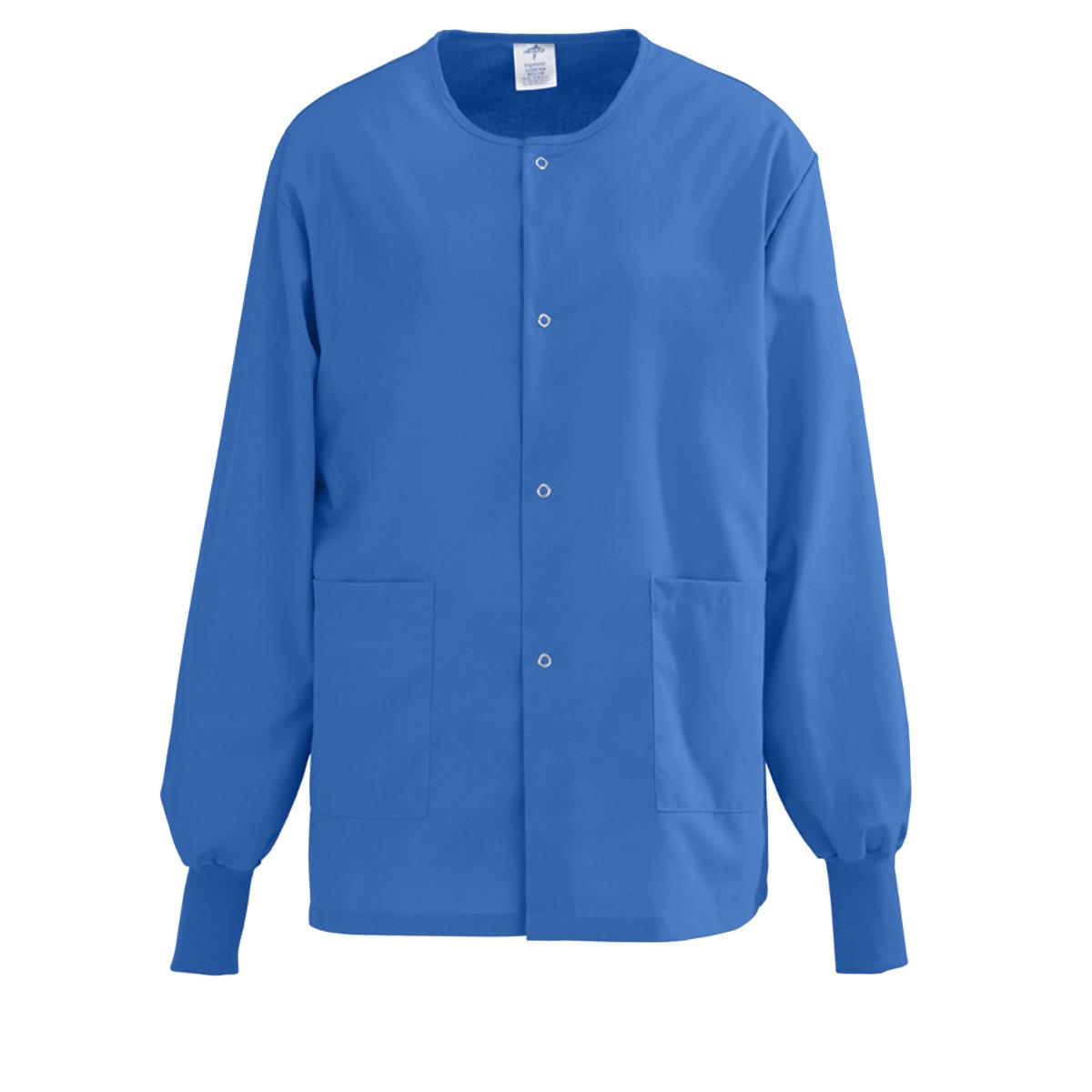 Medline AngelStat Style 849 Unisex Scrub Jackets -Sapphire