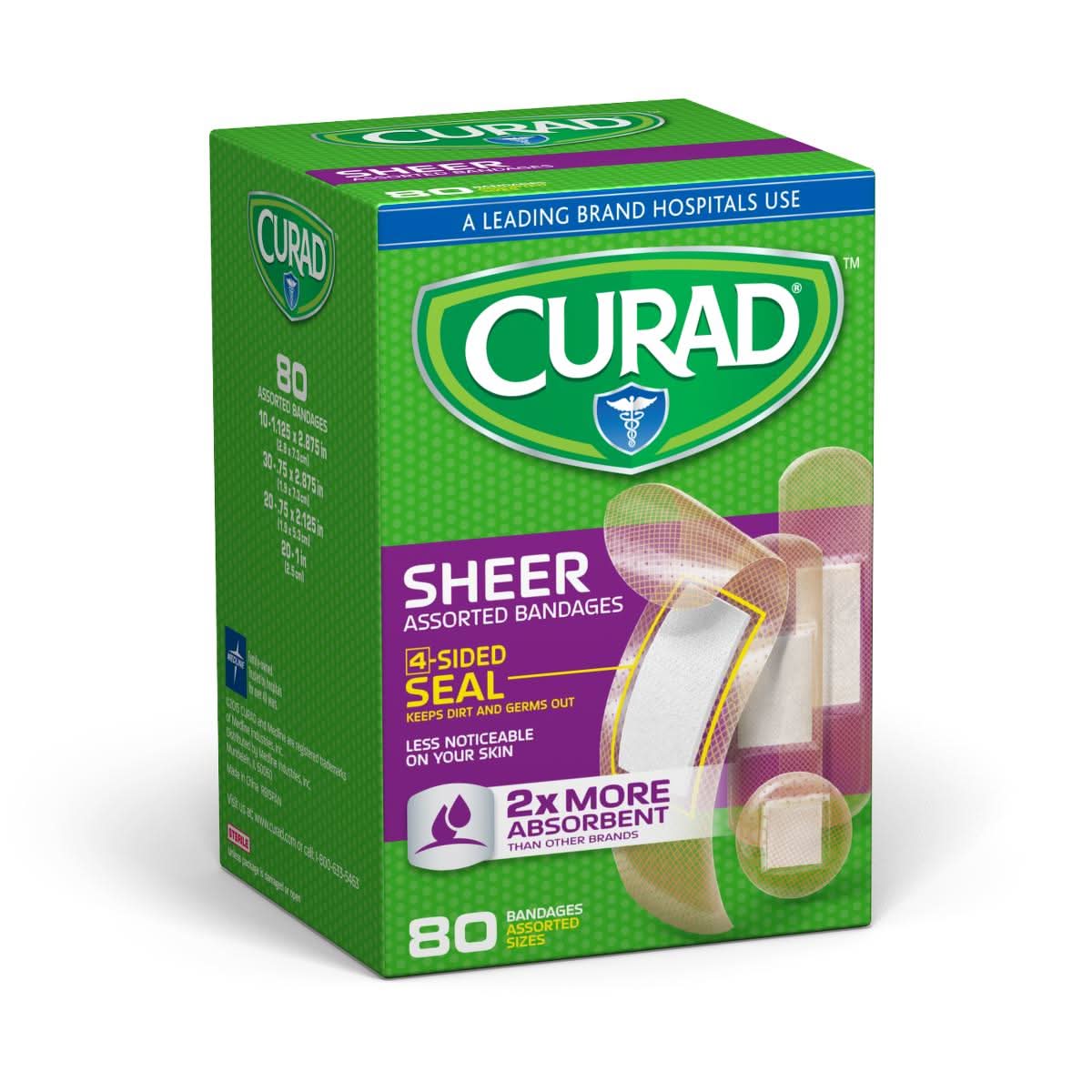 Medline Curad Retail Packaged Sheer Adhesive Ban