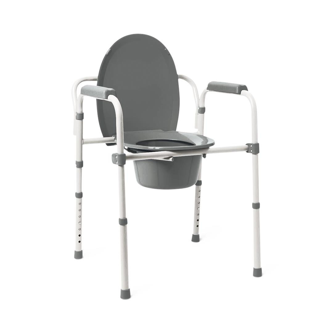 Medline Steel 3-in-1 Folding Commodes with Microban