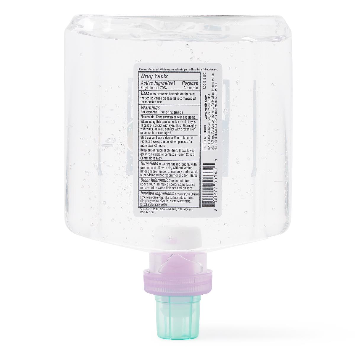 Medline Spectrum Advanced 70% v/v Ethyl Alcohol Foam Hand Sanitizers