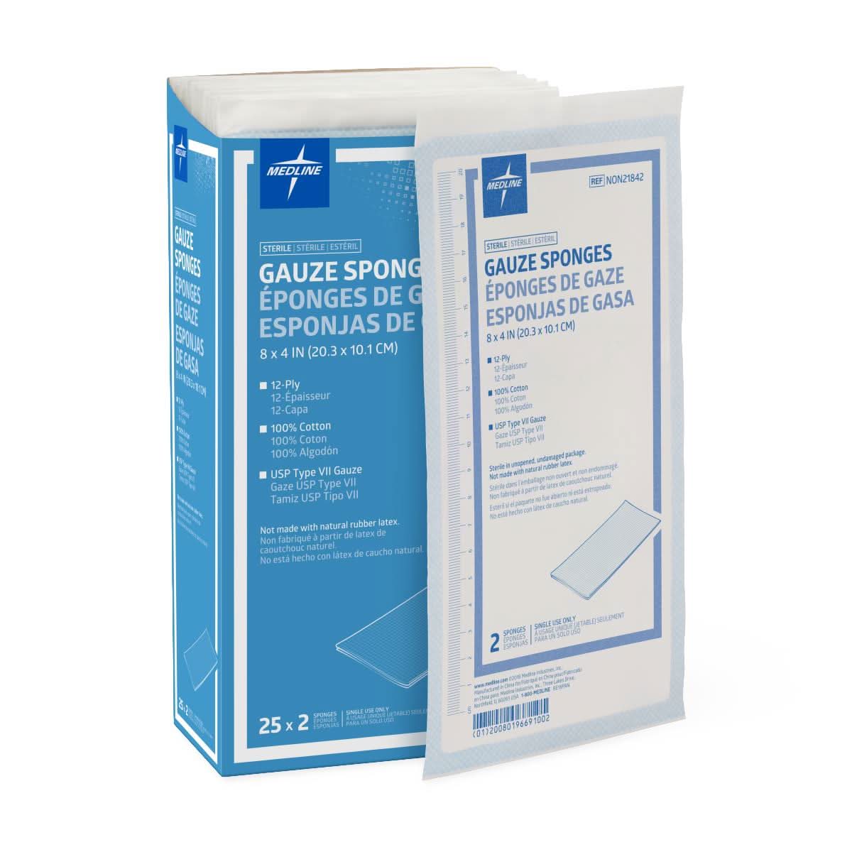 Medline Woven Sterile Gauze Sponges