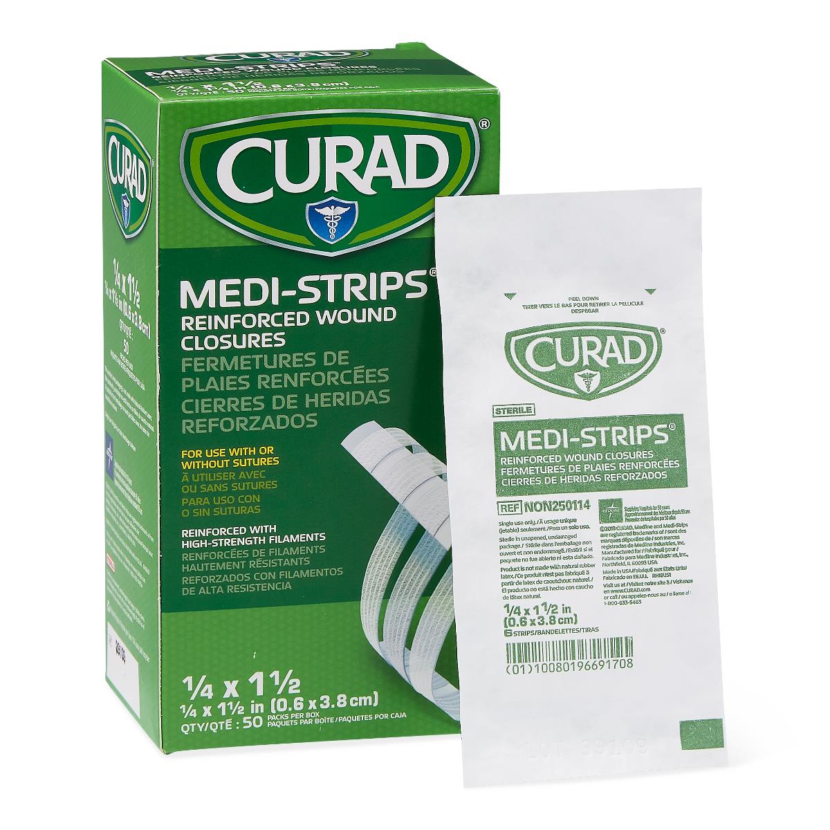 Medline CURAD Medi-Strip Reinforced Wound Closures