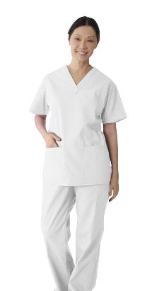 Medline ComfortEase Women's 2-Pocket Scrub Tops (Style 8801)
