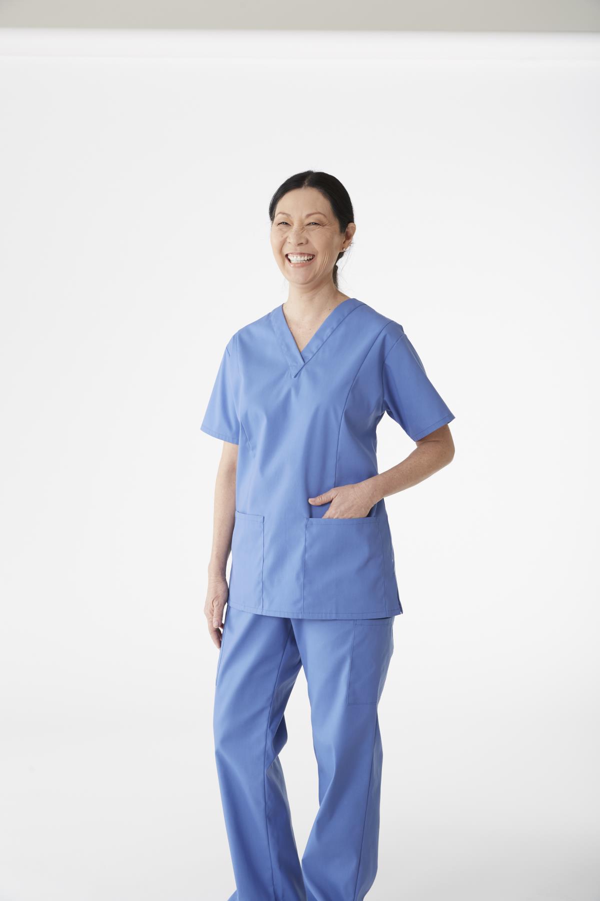 Medline ComfortEase Style 8801 Women's V-Neck 2-Pocket Scrub Tops
